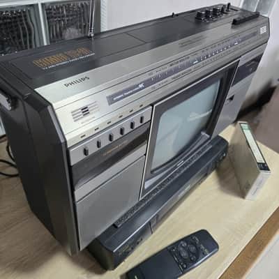 PHILIPS COMBI TC 10 ✅Serviced Rare Vintage SET TV RADIO CASSETTE RECORDER BOOMBOX +VIDEO image 6