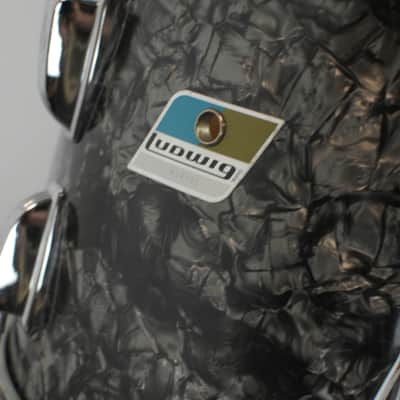1971 Ludwig "Super Classic" Black Diamond Pearl Drum Set image 15