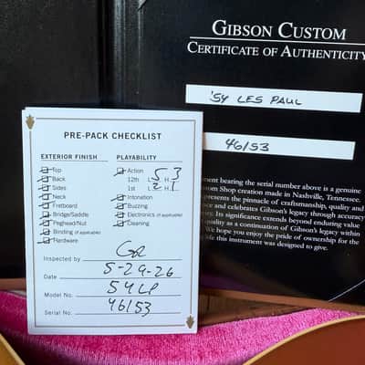 2026 Gibson Custom Shop Les Paul Standard ‘54 Reissue R4 VOS - Gold Top image 19