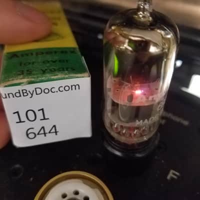 Amperex 6922 tNOS AT1000 TESTED Balanced! PI Vacuum Tube Rare D getter PQ Premium Quality USA Gold Pins E88CC dual triode 1958-1961 image 4