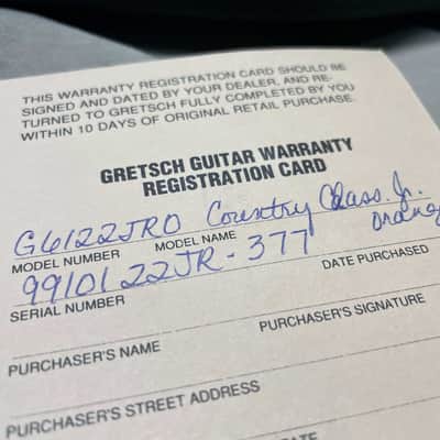Gretsch G6122 Jr. 6122 Country Classic Junior Guitar with Case MIJ Japan 1999 Orange image 3