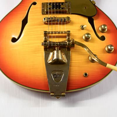Eastwood Savannah DLX 2000s - Orange Burst Flame Maple image 3