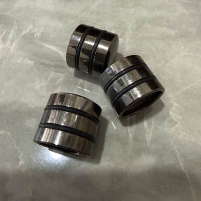 (3) Three pcs Hipshot 80600 Black O-Ring Guitar/Bass KNOBS (Screw Lock Type) image 2