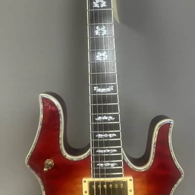 Minarik Inferno Flame-Shaped Solid-Body Electric Guitar image 3