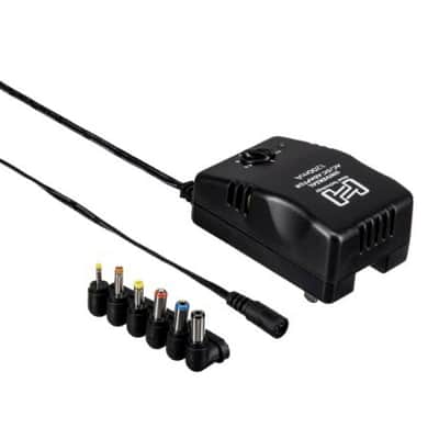100-240V Universal Power Adaptor, Selectable 3VDC up to 12 VDC and +/- Polarity 1200 mA 6 Interchangeable Plugs for Many Small Devices Foldable Portability SCP Protection image 1
