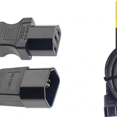 N series extension power cable, IEC/IEC (f/m), 1.5 m (5')