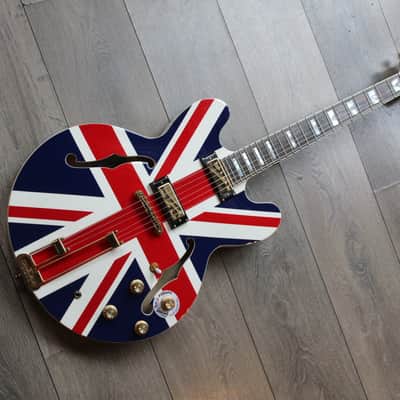 EPIPHONE "Limited Edition "Union Jack" Sheraton"(1503 150 2052)HARDCASE, PAPERS, 3, 57 KG image 1
