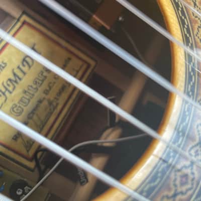 Hans Schmidt  Cr-1 1998 Natural nylon classical acoustic electric image 7