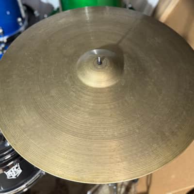 Zildjian 24" Large Block Stamp Vintage Ride Cymbal 1950s - 3,400g image 1