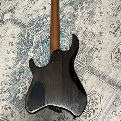 Cort SPACEG6MSSGTK Headless Space G6MS Multi-Scale Okoume Body Roasted Maple & Walnut 5-Ply Laminated Neck 6-String Electric Guitar w/Gig Bag image 2