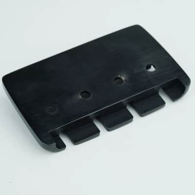 Black 4 String Electric Bass Guitar Bridge Fixed Hardtail image 6