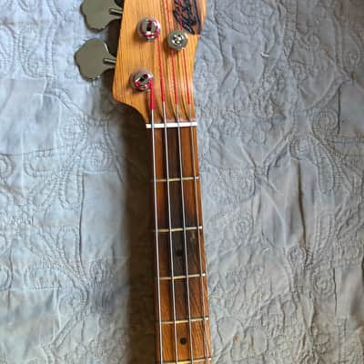 Rick Kelly (Carmine Street Guitars) P bass ”Trinity Church” pine skimtop image 5