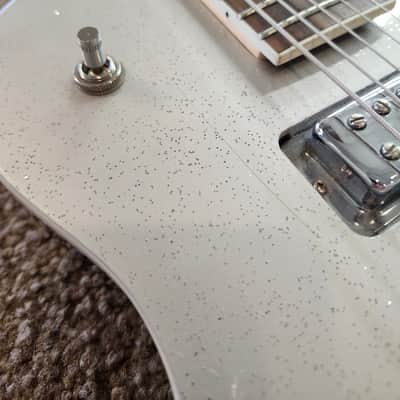 Immagine Used 2019 Gretsch G5566 Jet Double Neck (One Standard Neck, One Baritone Neck) - Silver Sparkle - 18
