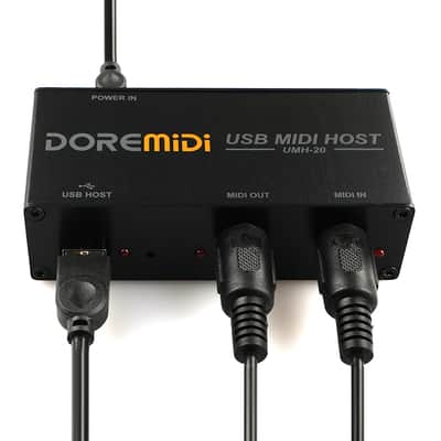 High-Speed USB Midi Host Box Midi Interface Adapter Usb to Midi Converter image 1