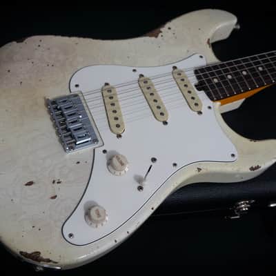 Friedman USA Custom Shop Vintage S Guitar in Mary Kaye Skull Lace image 4
