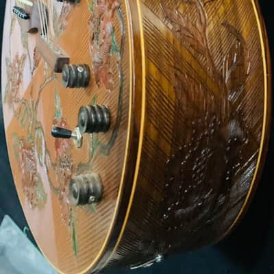Blueberry Double Neck Acoustic & Electric Guitar -  Handmade with Seymour Duncan Pickups Built to Order in 90 Days image 7