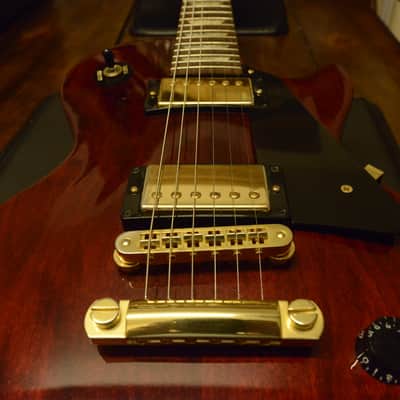 Gibson Les Paul Wine Red Guitar Gold Hardware Deluxe Tuners USA Case OHSC image 8