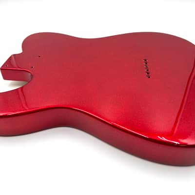 Warmtone Custom Guitars Tele Style Guitar Body “Red Sparkle” image 10