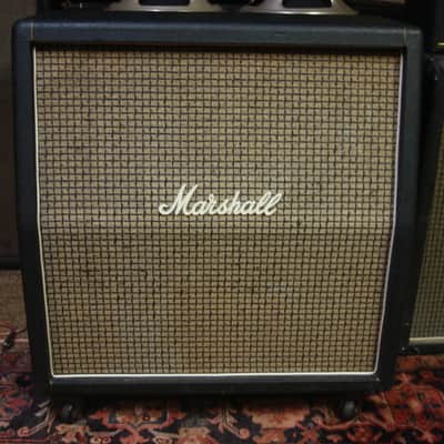 Marshall 1960A 4x12 Cabinet 1971 Celestion G12M T1221 75hz Pulsonic Cone Greenback RARE All Original image 1