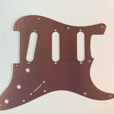 Stratocaster Style Aluminum Pickguard - 2026 - Rose Gold image 1