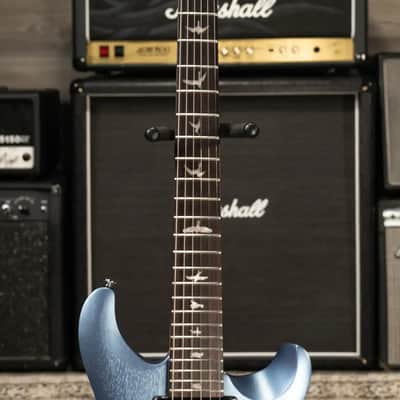 PRS SE CE 24 Solid Body Electric Guitar - Ice Blue Metallic with Gig Bag image 5