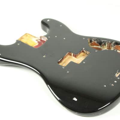 1966 Fender Precision Bass Body Black Re-Fin 1960's Vintage PBass image 8