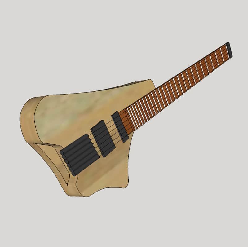 Apparatus New Model 3 | (Pre-Order) Handmade, headless, ergonomic, multiscale guitar image 1