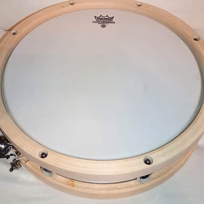 TAMA PICCOLO SNARE DRUM (see video)13" 8L 80's - NATURAL LACQUER-FREE SHIP TO C-USA! image 7