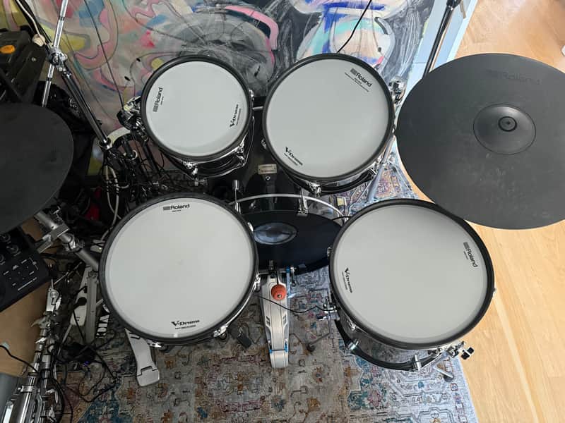Roland VAD507 Acoustic Design Series Electronic V-Drum Kit 2025 Black image 1