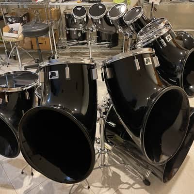 1970'S-1980'S RARE 12-PIECE NORTH DRUM SET, BLACK, EXCELLENT CONDITION!! image 10