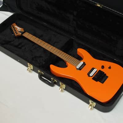 Dean Modern 24 Floyd electric guitar Roasted Maple Vintage Orange w/ Hard CASE image 1