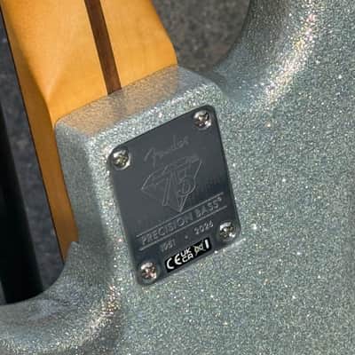 2026 Fender 75th Anniversary Player II Precision Bass Diamond Dust Sparkle New Unplayed 8lbs12oz Auth Dlr #442 image 3