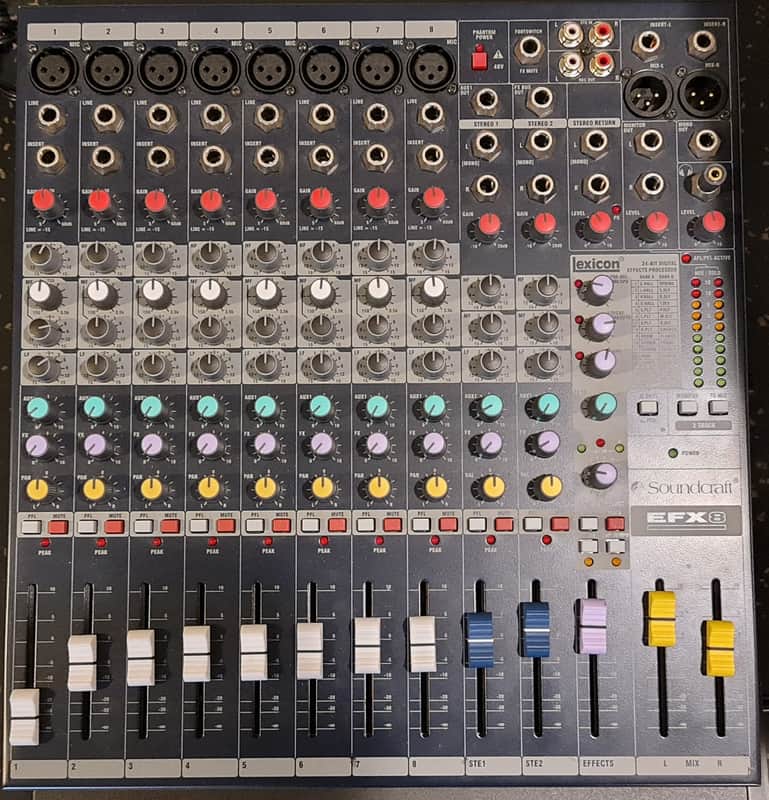Soundcraft EFX8 8-Channel Mixer with Lexicon Effects | Reverb Canada