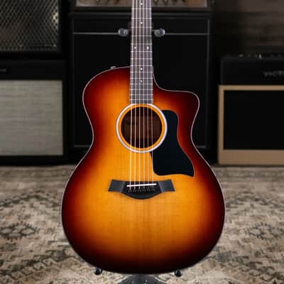Taylor 214ce-K SB Plus Grand Auditorium Acoustic/Electric Guitar - Sunburst with Aerocase image 3