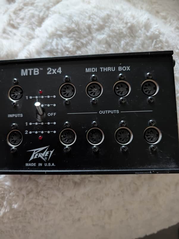 Peavey MTB 2x4 MIDI Thru Box | Vintage MIDI Splitter | Made in USA image 1