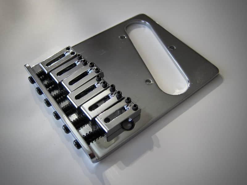 Fender Telecaster Bridge & Saddles Circa 1990-2025 Chrome image 1