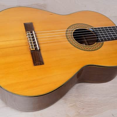 Yamaki GC-20 Grand Concert Guitar 1970's Natural Made in Japan MIJ w/ Bag image 4