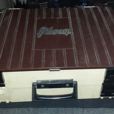 Gibson vintage guitar parts box late 60's/70's brown and cream image 2