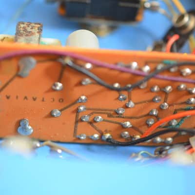 Tycobrahe Octavia Original Vintage Fuzz w/ Wooden Crate 1975 Blue image 15