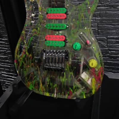 Ibanez JEM20th Steve Vai Signature 20th Anniversary 2007 - Clear Splatter image 3