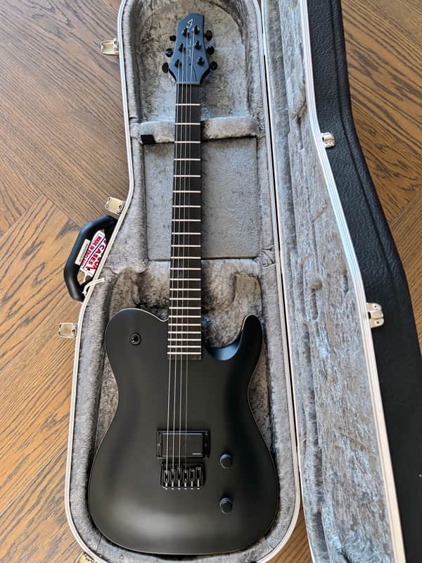 Jericho Stealth 6 Black Satin / Stealth Black w/ Fishman Fluence & Hard Case image 1
