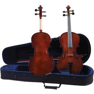 Palatino Allegro VA-450 Hand Carved Viola Outfit with Case and Bow, 15" Size image 6