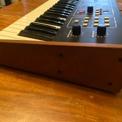 Sequential Six-Trak 49-Key 6-Voice Polyphonic Synthesizer 1984 - 1985 - Black with Wood Sides (Serviced) With Hard Case image 4