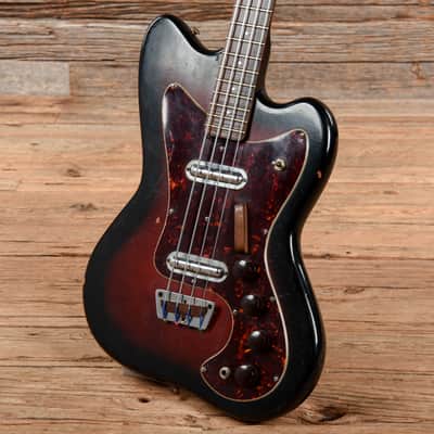 Silvertone Coral Bass Sunburst 1960s image 2