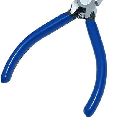 Fret Removal Pliers,Flat Head Guitar Fret Puller Tool with Blue Rubber Coating,Fret Wire Pliers for Acoustic Eelectric Guitar Bass image 1