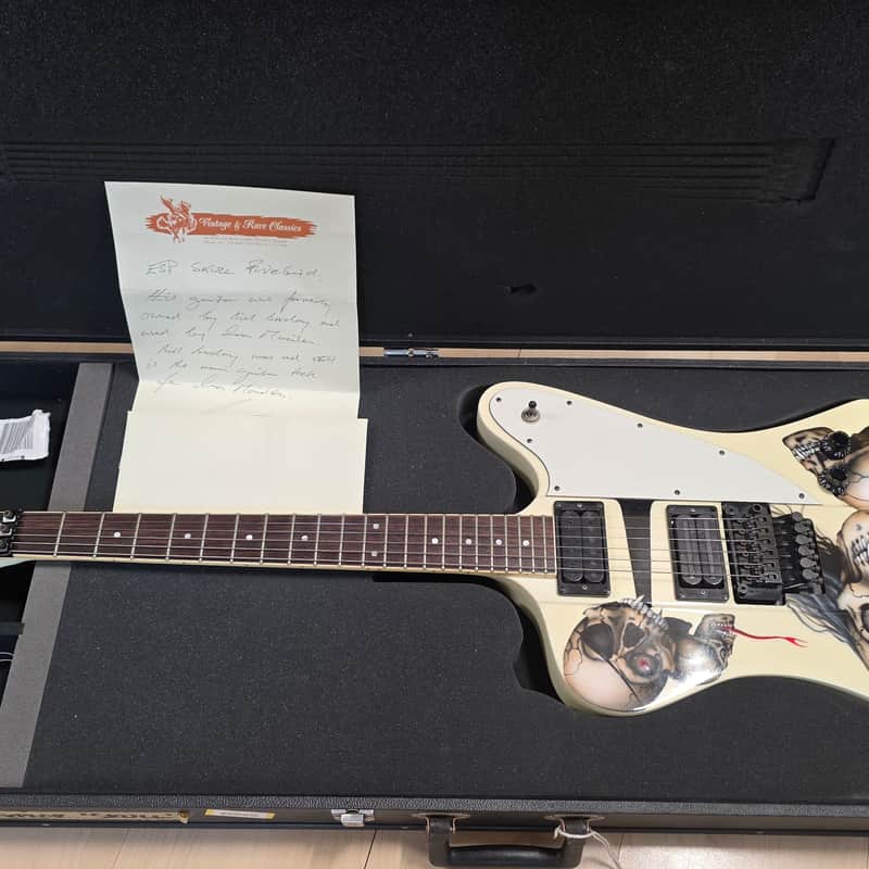 1986-1987-1988 80s ESP The Phoenix White Skulls