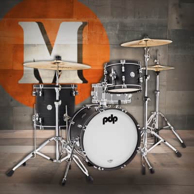 PDP Classic Bop Kit - Ebony w/ Ebony Hoops (PDCC1803E) image 14