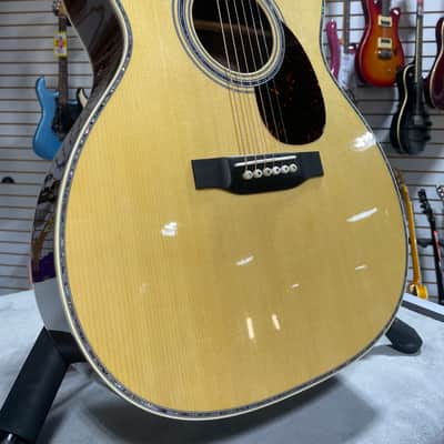 2025 Martin OM-45 Standard Series Acoustic Guitar- Natural w/ OHSC & PLEK*D #300 image 1