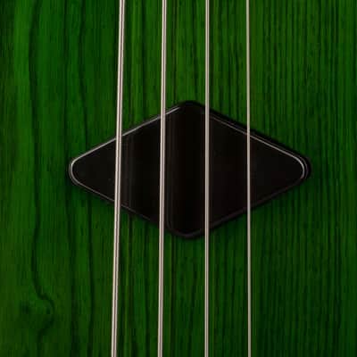 Pre Owned 1996 Rick Turner Prototype E-2 EL-434 PM Transparent Green Bass With OHSC image 7