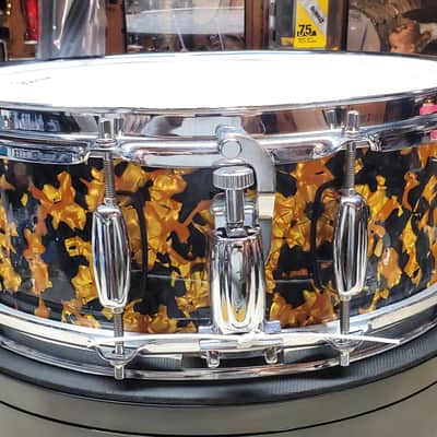 Barton 5"x14" Snare Drum - Gold & Black Pearl VIDEO !!! image 1